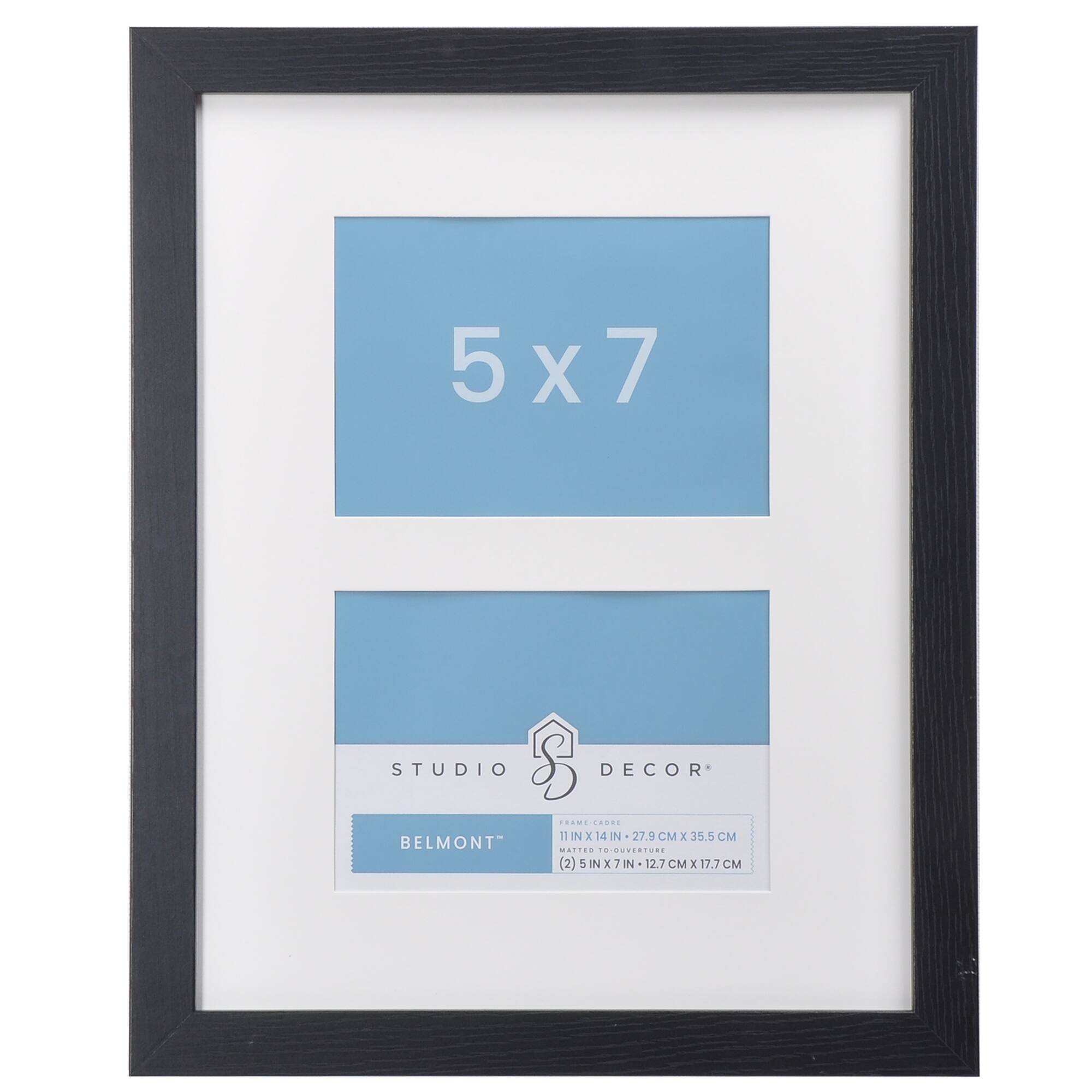 2 Opening 5" x 7" Belmont Frame by Studio Décor